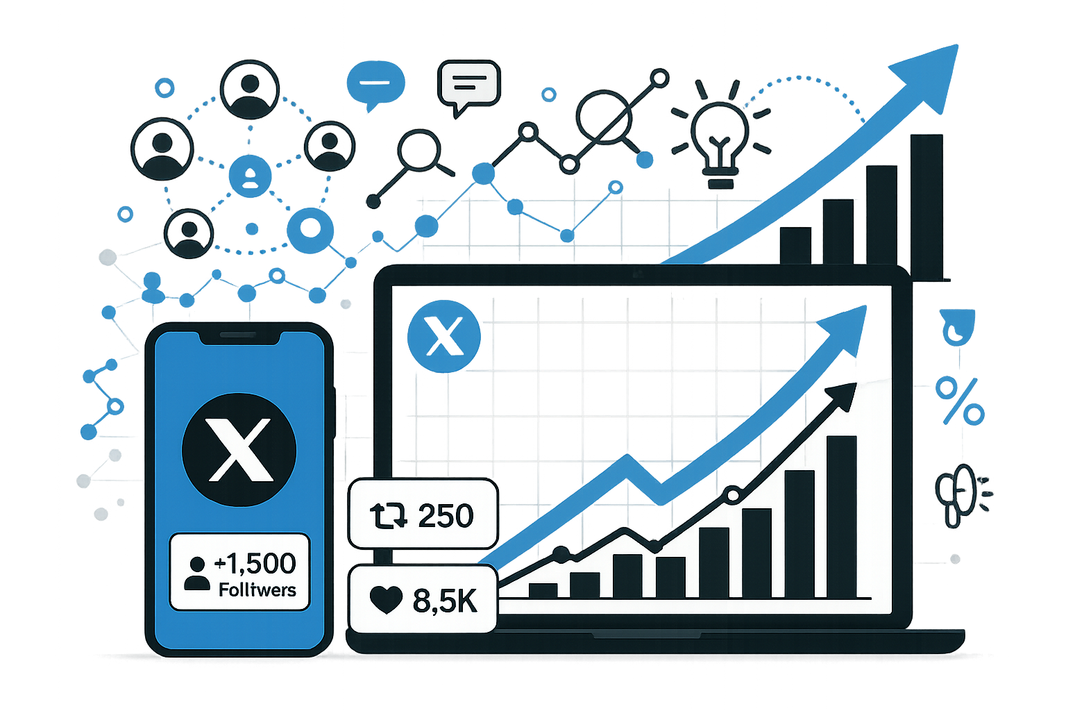 𝕏 (Twitter) Growth Services - Top Cogent