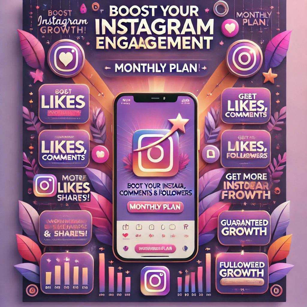 Instagram Engagement Growth - Monthly Plan - Top Cogent